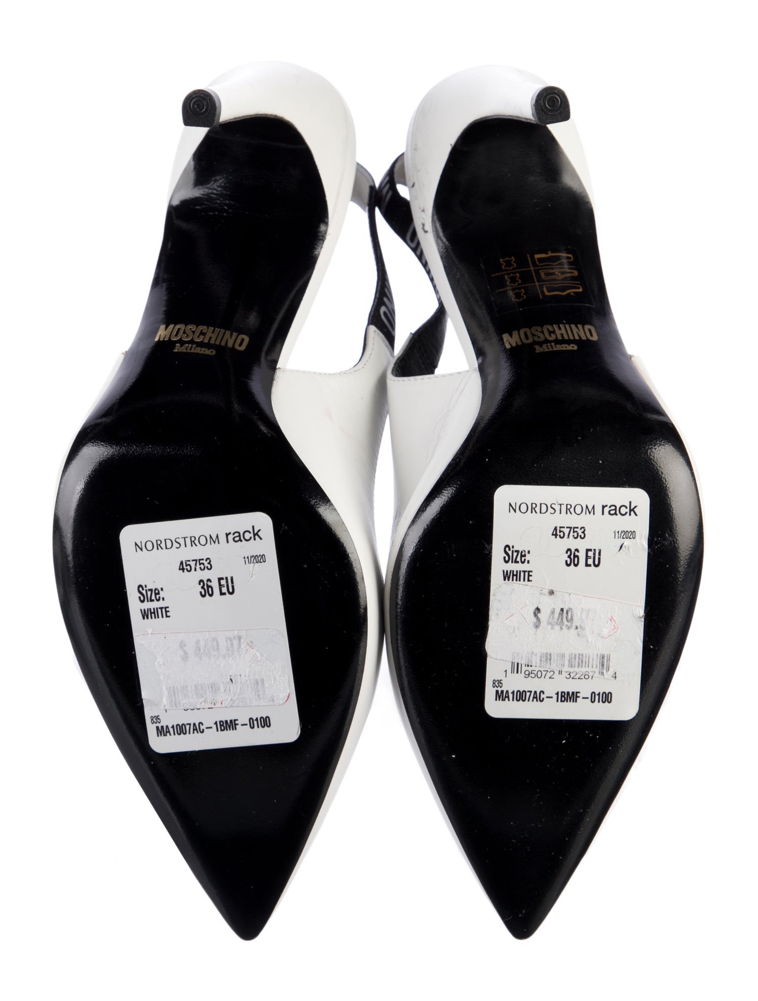 Moschino Leather Slingback Pumps